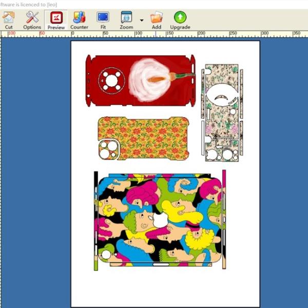 Portable A3 Vinyl Sticker Laser Cutting Machine For Mobile Phone Shop