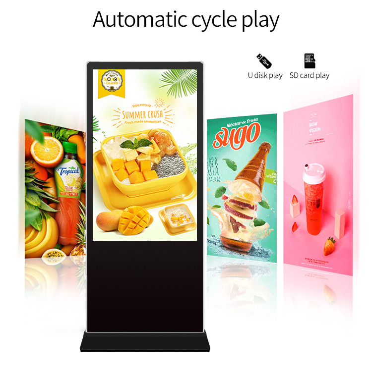 Network AD Interactive Free Standing Digital Signage Digital Signage Totem