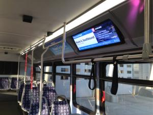 Buy cheap 14.9&quot;hd media player WIFI internet smart tv bus digital signage with 1080p product