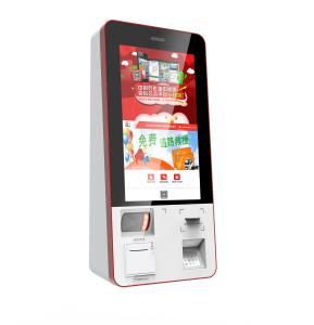 China Wall Mount Self-Ordering Kiosk With Thermal Printer And POS reader on sale