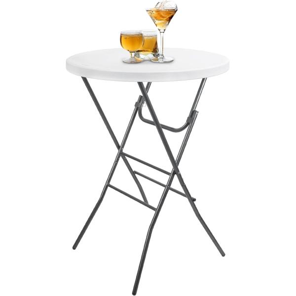 Indoor Outdoor Gathering High Top Table Bar Height Folding Table for Bar Furniture