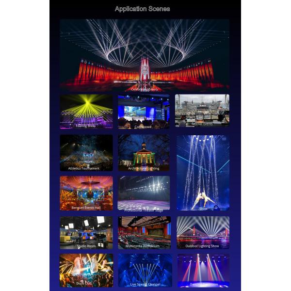 Professional Led Stage Lighting , Portable Laser Light Show Projector For Thearters