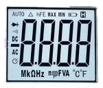 Customized HTN LCD Meter Display RoHS SGS Segment LCD Display