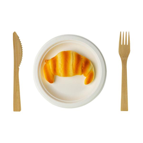 Biodegradable Tableware Cutlery Set , Barbecue Wooden Forks And Spoons Disposable