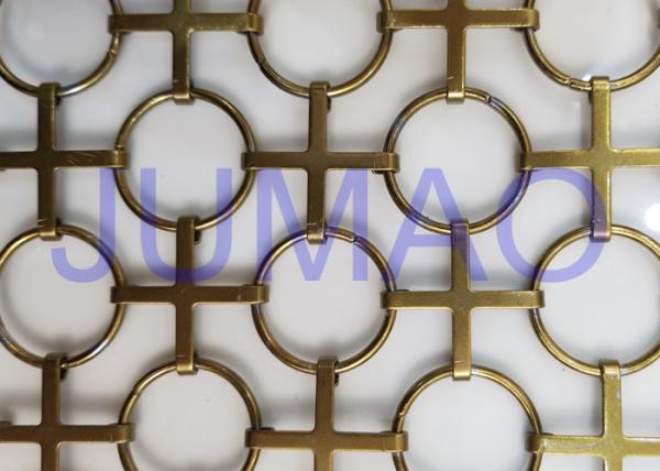 Quality Interior Chainmail Metal Mesh Curtain Bronze Space Divider For Decorations for sale