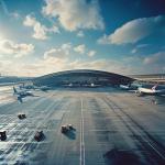 Steel Space Frame For Suspension Structures In Airport Terminals Enhancing