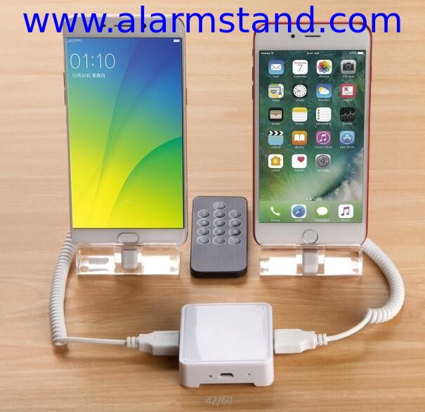 COMER 2port alarm controller system for cell phone charging stand security