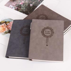 Buy cheap 8.5 X 11 Inch Size Suede Leather Notebook , Durable Soft Cover Lined Notebook product