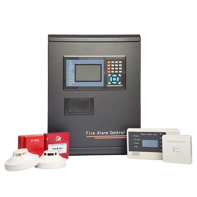 Touch Screen Fire Alarm Control Panel - Addressable System with LCD Display, Wall Mount Design