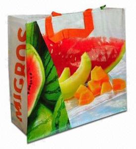 woven check jumbo laundry shopping bag,Curved Corners Tote Lululemon Shopping Eco Tote Bag PP Non Woven Custom Bags, PAK