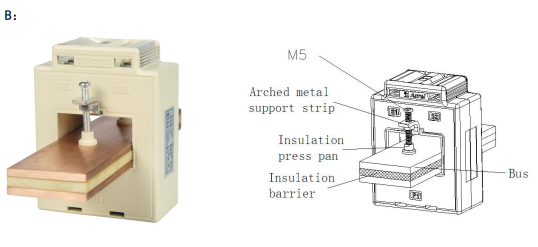 Acrel AKH-0.66-40I Series Split Core Current Transformer Ac Current Transmitter Current Sensor 600/1A