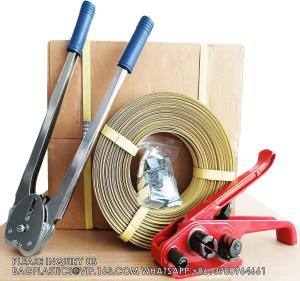 Buy cheap Pallet Strapping Kit, Banding Strapping Kit Tensioning Tool Sealer, 4000&quot; Length Poly Strapping, Banding Tool product