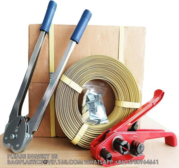 Quality Pallet Strapping Kit, Banding Strapping Kit Tensioning Tool Sealer, 4000" Length Poly Strapping, Banding Tool for sale