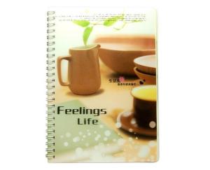 Buy cheap PLASTIC LENTICULAR Custom Logo PP PET Plastic Cover 3D Lenticular Notebook with 3d flip zoom animation morphing effect product