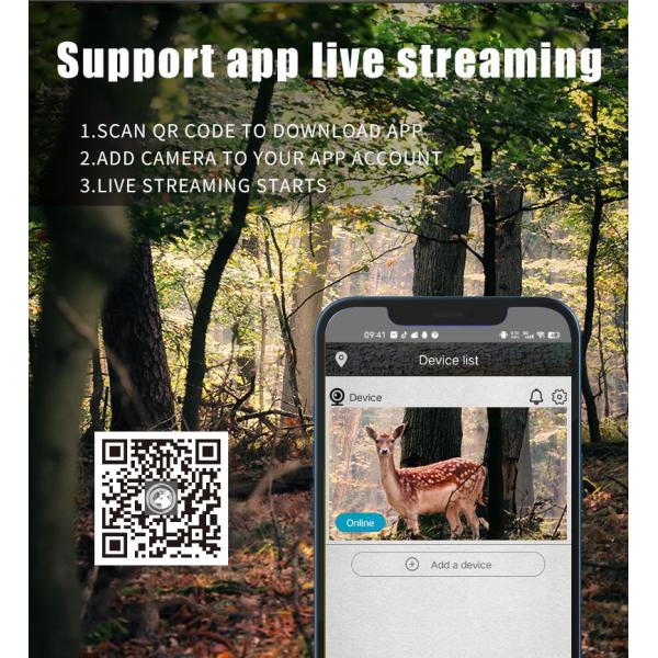 Live View On Smartphone 4G LTE Hunting Camera Wireless Deer Scouting