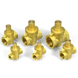 1/2 3/4 1 2 Brass Water Pressure Reducing Valve Adjustable Pressure Regulator