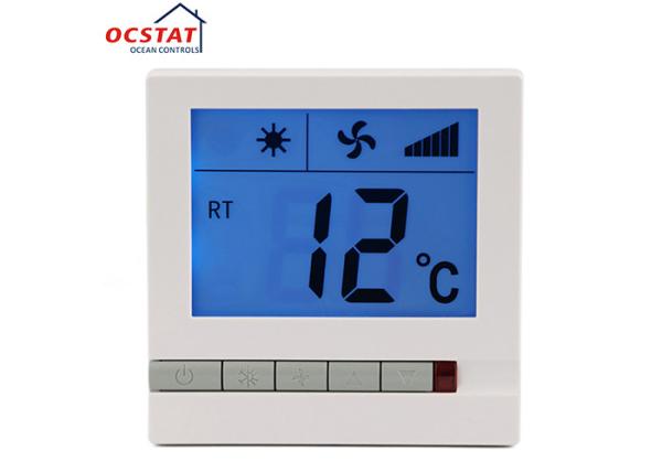 Quality Wall Mounted Easy Heat Non Programmable Thermostat Large LCD Fan Speed Control for sale