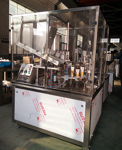 Cosmetic 0.65Mpa Aluminium Tube Sealing Machine 4kw Toothpaste Filling Machine