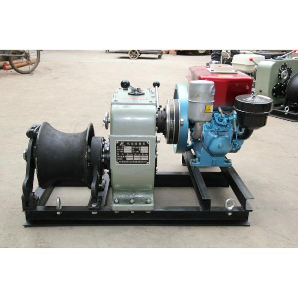 Portable 2 Ton Engine Hoist / Compact Structure Diesel Cable Winch