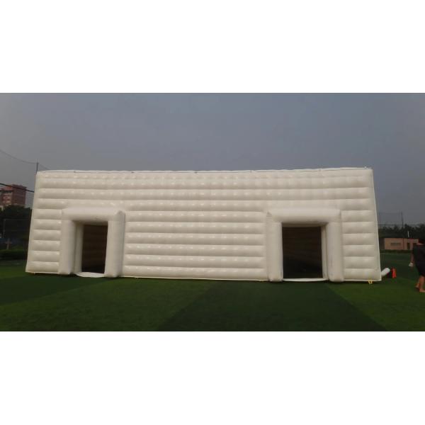 LED Light Inflatable Advertising Balloons Inflatable Air Cube Tent For Rental