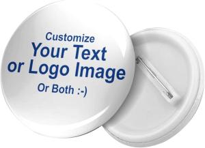 Buy cheap Custom Button Pins Personalize Your Own Name Logo Photo Pins Round Badges Design Your Own Personalized Pinback Buttons product