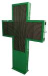 10mm Pixel Pitch LED Cross Display Scrolling Text Panel 110° Horizontal View