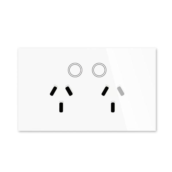 Quality Smart Home Wifi Socket  Us/Au Wifi Smart Phone Remote Control Switch Socket Wifi Wall Socket Double Wireless 802.1b/g/n for sale