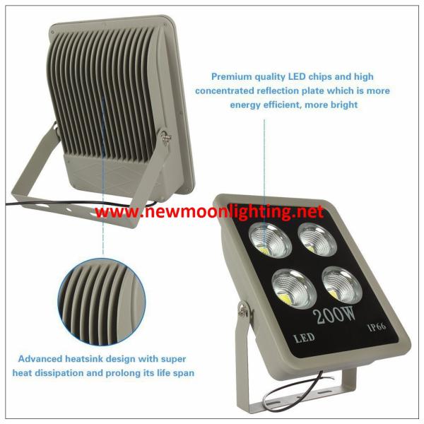 LED Outdoor Flood Lights IP65 Super Bright Security Lights Cold White LED Lights (Gray-200w-COB)