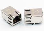 Shielded 1000 Base - T Magnetic RJ45 Jack Tab Up With LED And EMI Finger