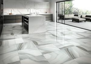 Buy cheap Ceramic Modern Grey Bathroom Tiles / Porcelain Tile That Looks Like Stone product