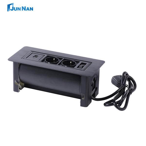 Quality Elegant And Space-saving Table Socket With USB Charging Flip Design For Desktop And Wall Mount for sale