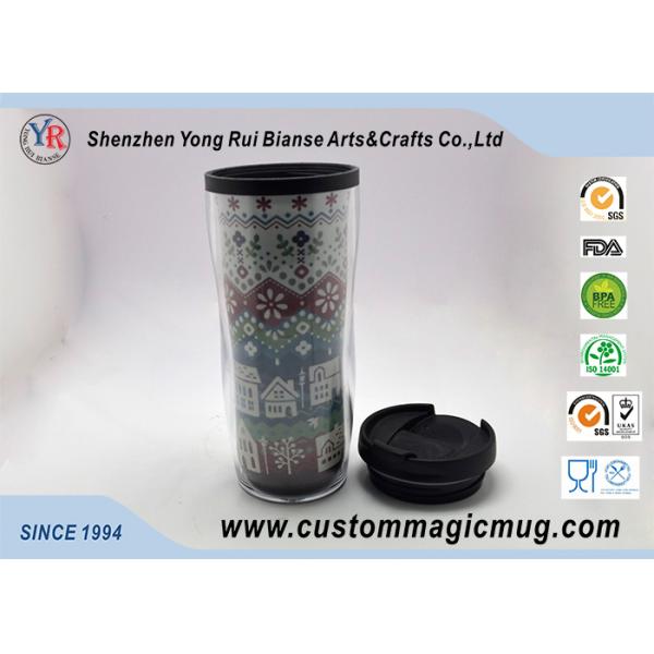 Plastic Magic Tumbler Eco Friendly Mugs , 350ml Outdoor Sport Cup