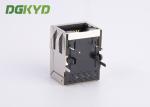 Surface Mount Shielded RJ45 Single Port Jack With Ethernet Filter G/Y LED