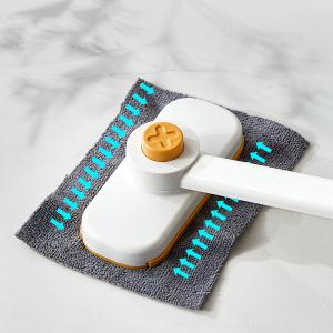Handhold Rotatable Automatic Mini Mop With Cloth Clipper with Face Towels for Bathroom Kitchen