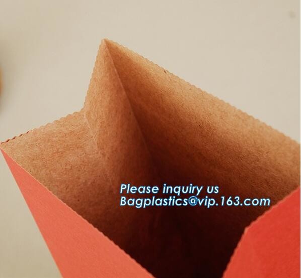 Custom Printing Recycled Brown Kraft Paper Bags,Custom Printed Factory Glassine Paper Bread Small Brown Bag, bagease