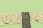 ODM Cotton Crochet Lace Trim Beige Elastic For Multiapplication