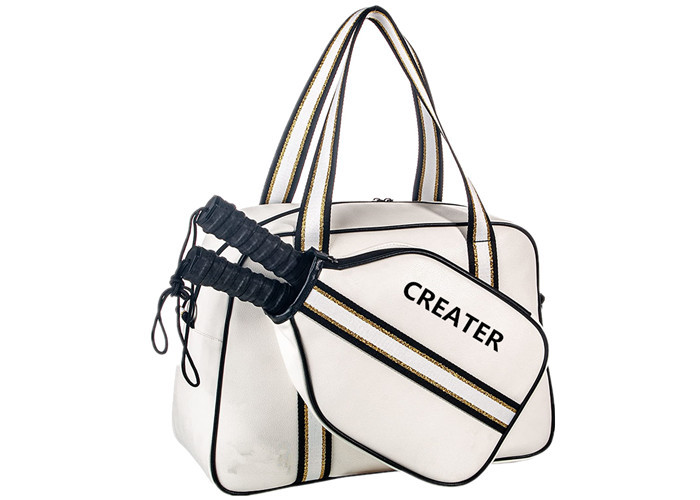 PU Leather Polyester Women'S Pickleball Tote Bag , Pickleball Duffel Bag