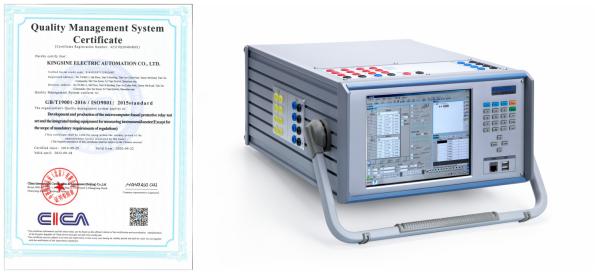 IEC61850 TFT LCD Touch Screen Relay Test System KINGSINE K2030i