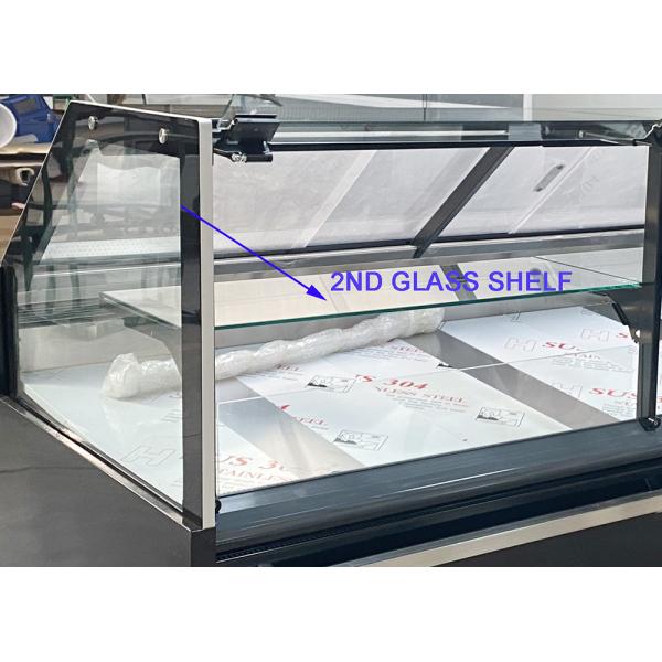 VENTILATED COOLING REFRIGERATED FOOD SHOWCASES WITH BACK STORAGE CABINETS