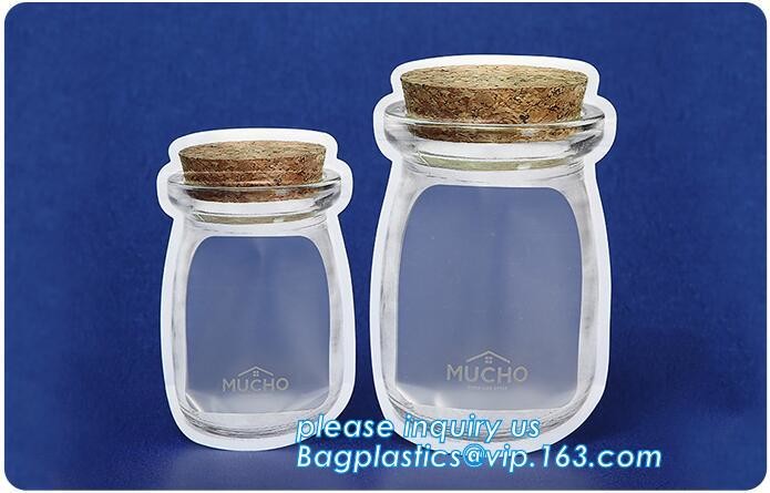 Round bottom polypropylene zip lock bag, CD bag, round reclosable bag, round reusable zip lock bag, round grip seal pack
