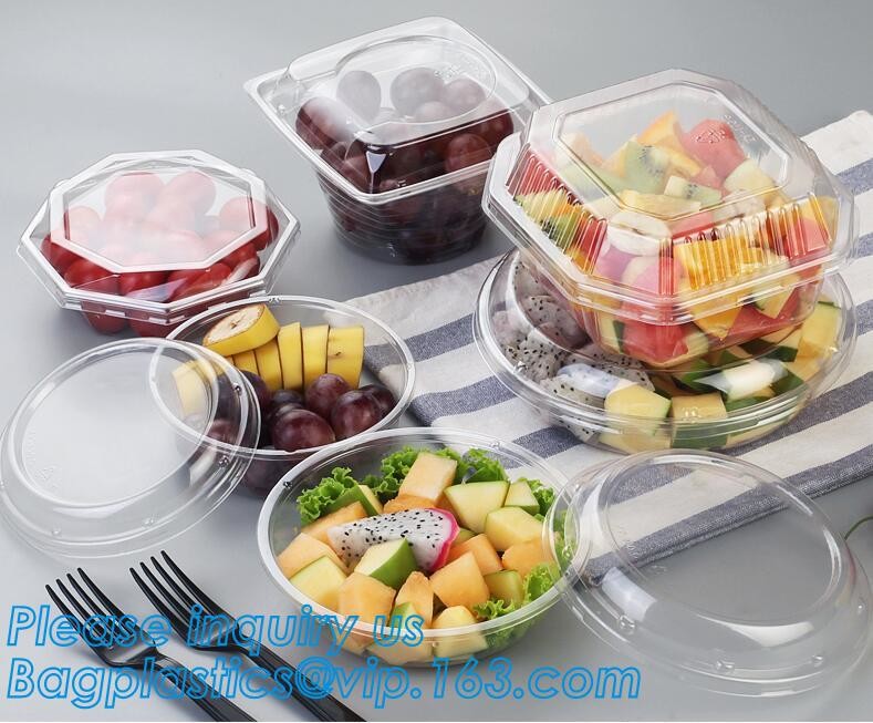 Blister large clear plastic fruit container with lid for fruit packaging,blister fruit box /container/ fruit Tray/ Clear