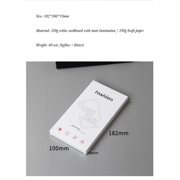 Craft Paper Retailing Hanger Box Phone Case Packaging Box With Plastic Transparent Window