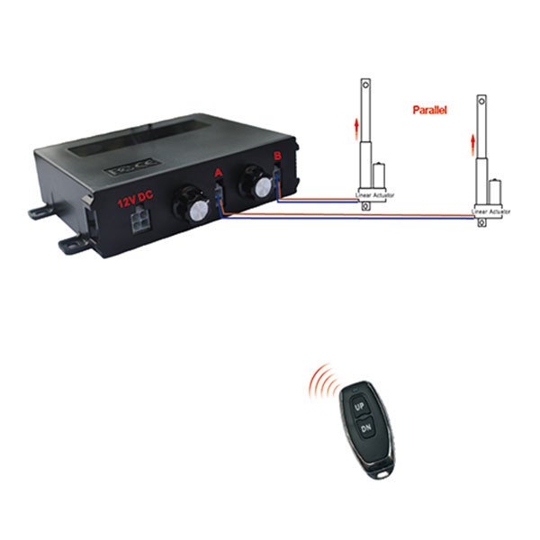 Speed Adjustable Linear Actuator Remote Control Box FCC 12VDC