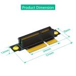 Reverse 90 Degree PCI-E 3.0 4X Slot To X4 Adapter Riser Card For 1U Server Case