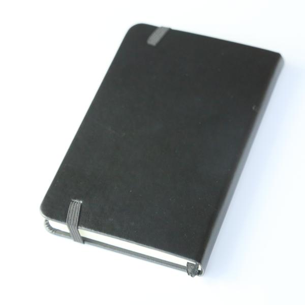 Classic Hard Cover Large (5" x 8.25") Ruled Lined Black Writing Notebook