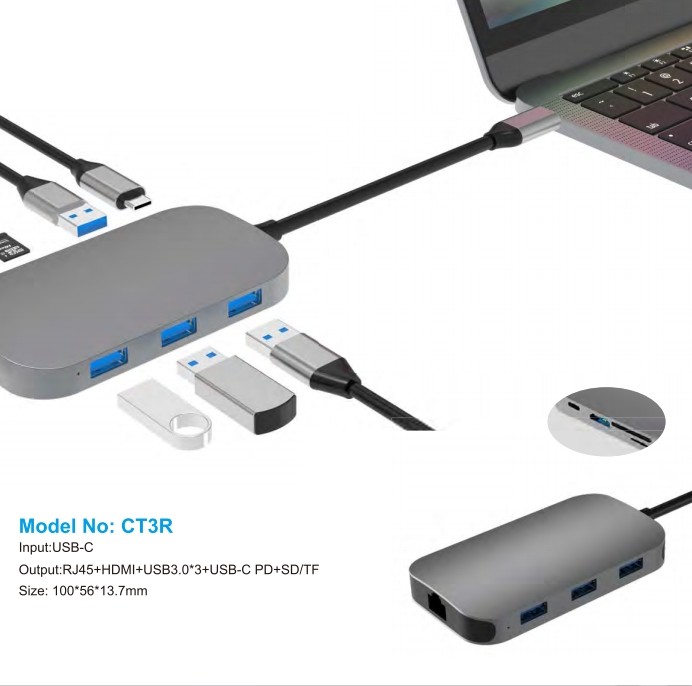 60Hz/30Hz Display Support USB Type-C Adapter for Hassle-Free Connection