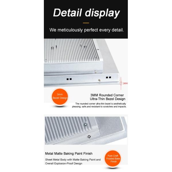 24 inch Waterproof Industrial Touch Panel PC Embedded Monitor Customized Business