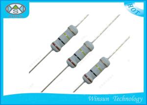 China Small Size 1 / 4W Metal Oxide Film Resistor 0 Ohm / 100 Ohm Precision Resistor on sale