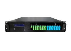 Buy cheap 16 Ports 19 dBm 1550nm Optical Amplifier EDFA with WDM connet to the OLT and easy to management cost-effective product