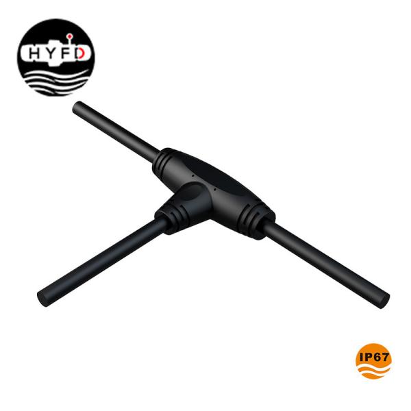 Quality 3 Way IP68 15A 500V T Shaped Electrical Connector for sale